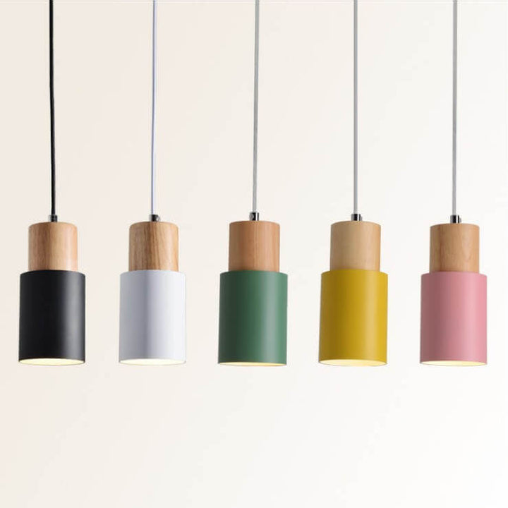 Lisslune | SinglePend - Nordic Macaron Cylinder Aluminium 1-flame LED pendant lamp