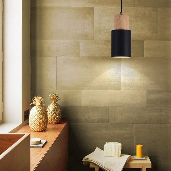 Lisslune | SinglePend - Nordic Macaron Cylinder Aluminium 1-flame LED pendant lamp