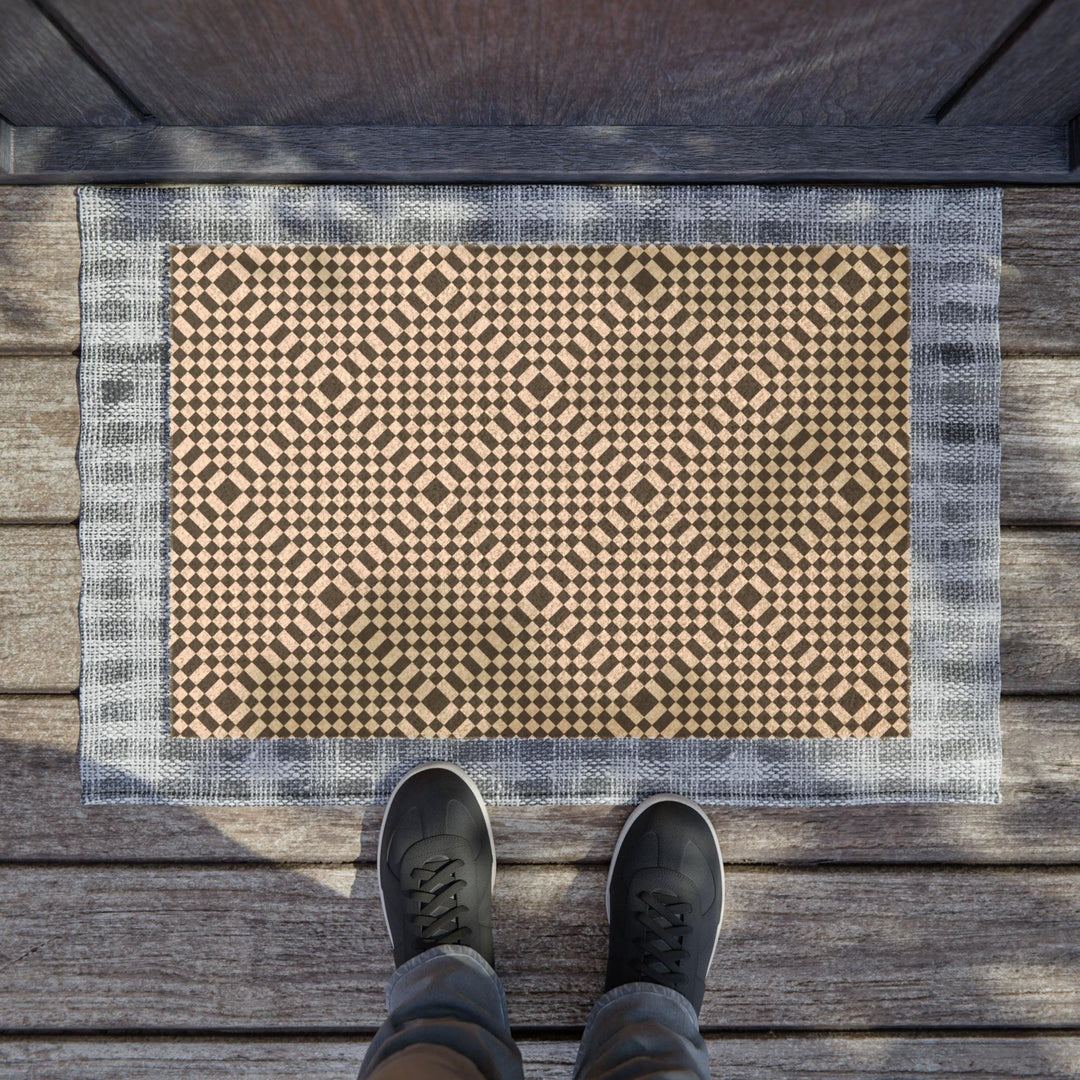Lisslune | Personalized geometric doormat: Beautify the entrance of your home with elegance