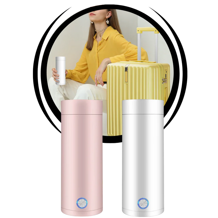 Lisslune | Portable Water Boiler 400ml – Compact Travel Kettle with Intelligent Temperature Control & Double Insulation