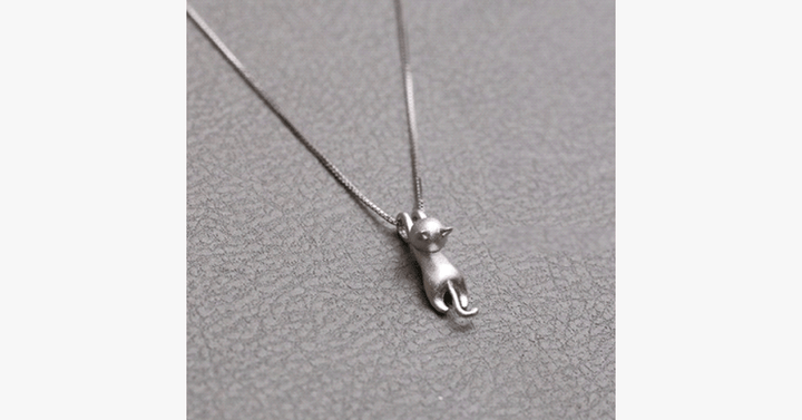 Lisslune | Climbing Cats Pendant – Made specifically for animal lovers – Simple, but absolutely unique