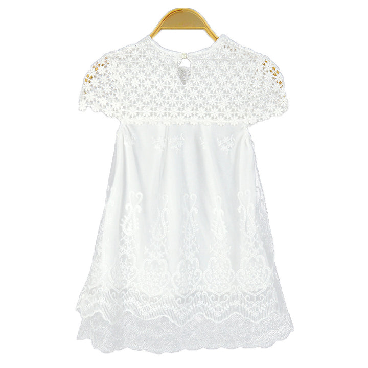 Ladies lace dress with floral design and flared hem Lisslune