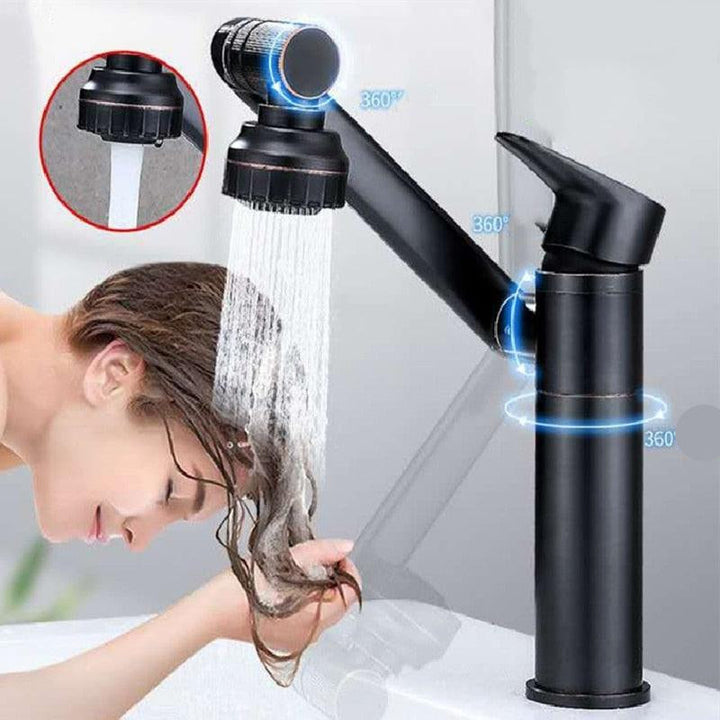 Lisslune | FlexFlow - 360° Swivel Kitchen Faucet with Pull-out Spray