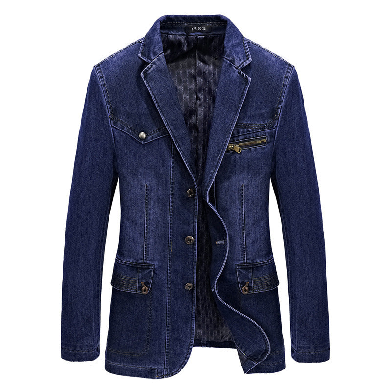 Men's Denim Blazer Lisslune
