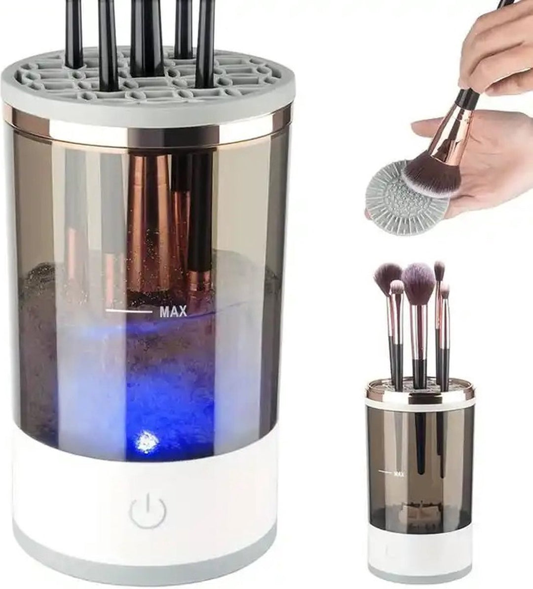 Lisslune | CleanEase Automatic Makeup Brush Cleaner – 3-in-1 Portable & Rechargeable