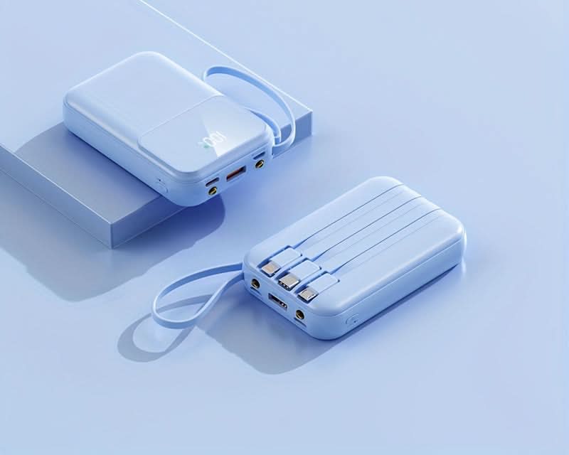 Lisslune | 10000mAh Portable Power Bank with Cables