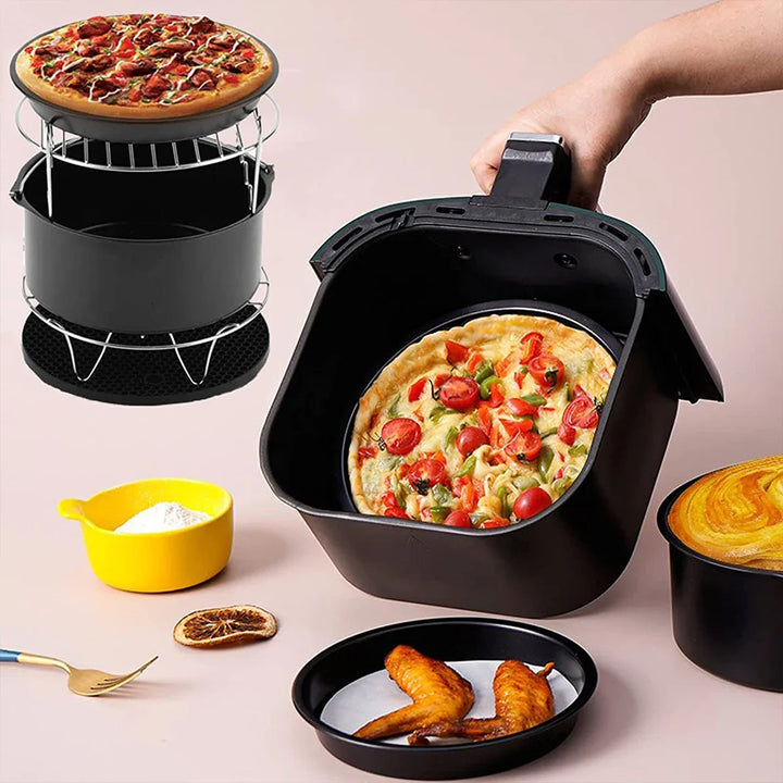 Lisslune | AirFryChef | Hot Air Fryer Accessory Set | Simple and Versatile | Transform Your Kitchen