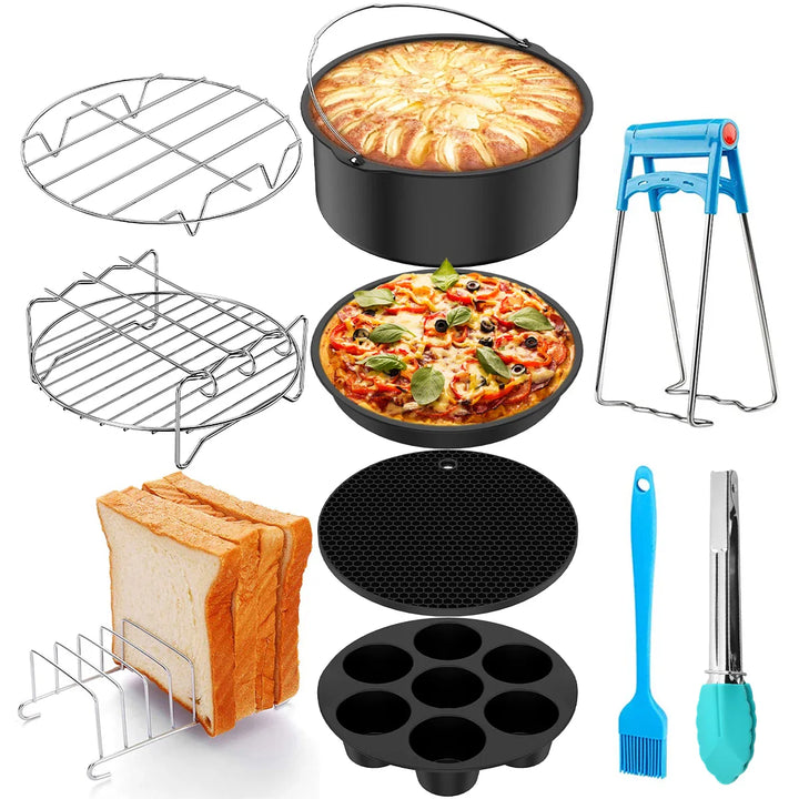 Lisslune | AirFryChef | Hot Air Fryer Accessory Set | Simple and Versatile | Transform Your Kitchen
