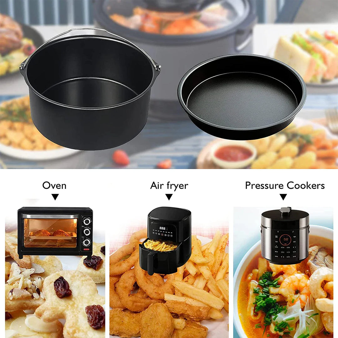 Lisslune | AirFryChef | Hot Air Fryer Accessory Set | Simple and Versatile | Transform Your Kitchen