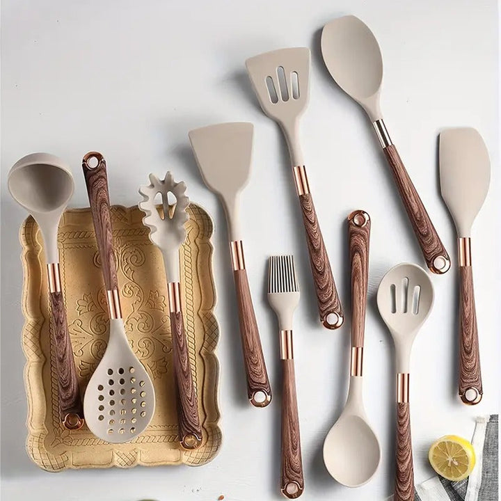 Lisslune | Elegant Silicone Cooking Utensils Set