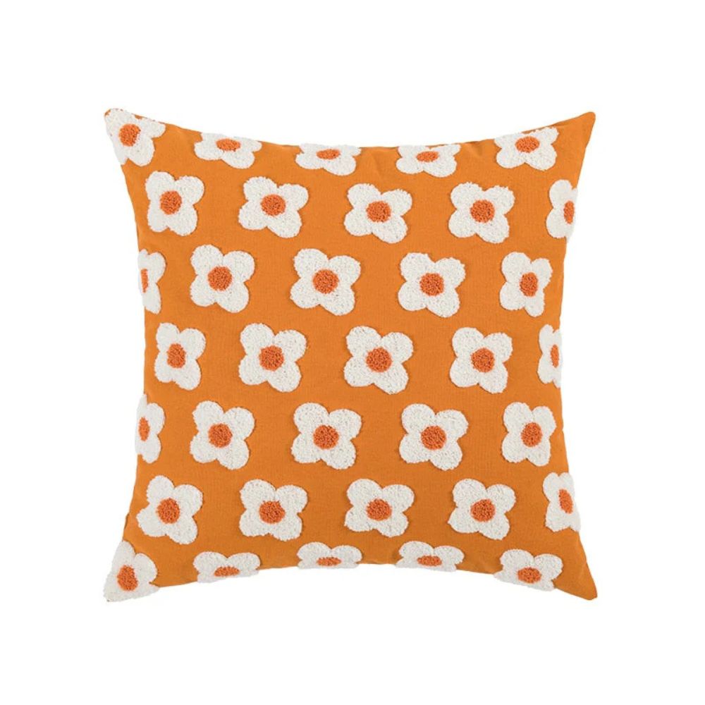 Lisslune | Lustrous Floral Embroidered Cushion Cover