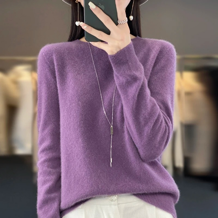 Lisslune | Cashmere Pullover Women Stylish Round Neck, Soft & Comfortable
