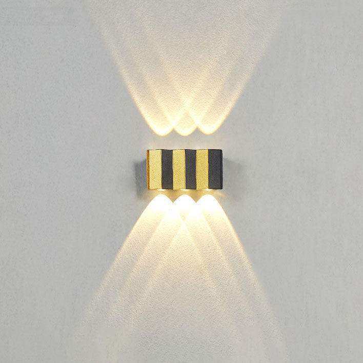 Lisslune | Modern Light Luxury Golden Aluminium Outdoor Waterproof Terrace LED Wall Light Lamp