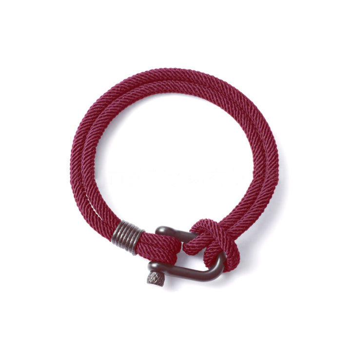 Lisslune | U-shaped buckle nylon braided bracelet