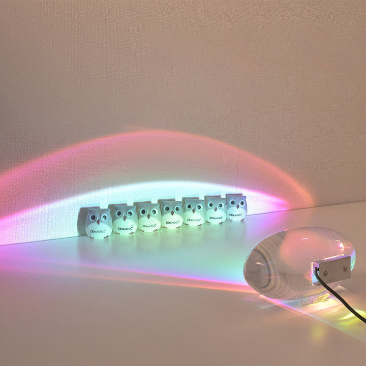 Lisslune | Creative Crystal Projection Angel Eyes LED Table Lamp