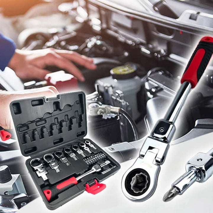 Lisslune | Removable Ratchet Wrench Set