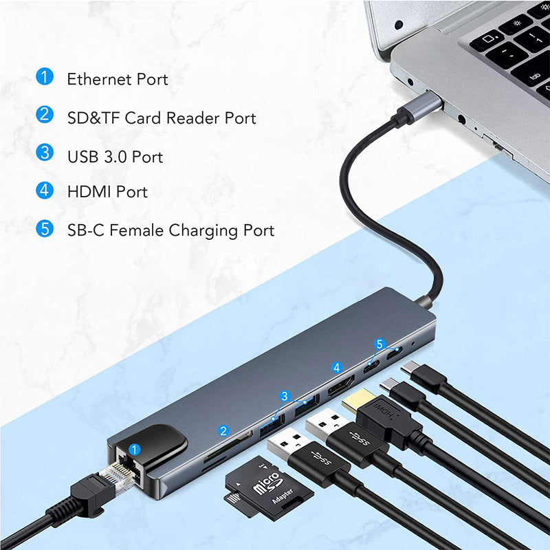Lisslune | 8 In 1 Universal Docking Station