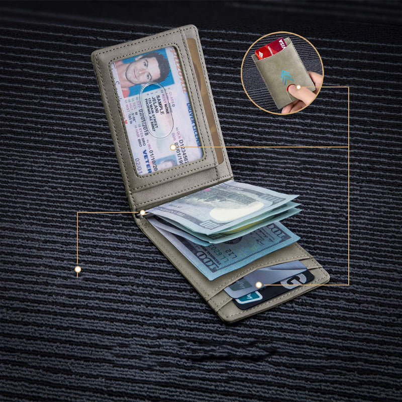 Lisslune | Genuine Leather Theft Protection Card Holder