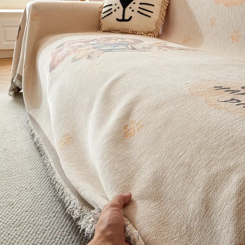 Lisslune | Amara Floral Reversible Sofa Cover
