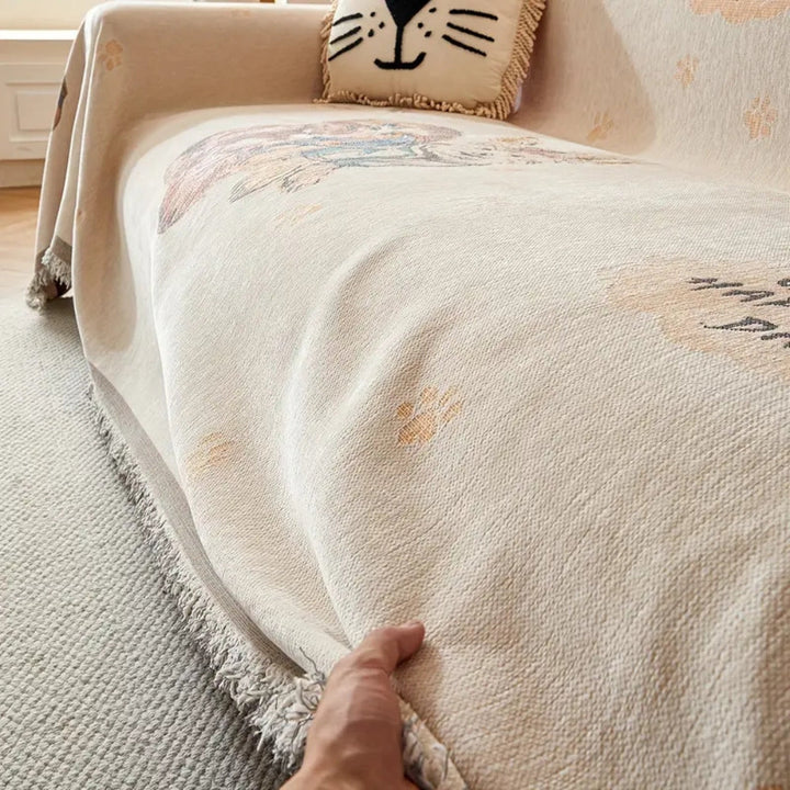 Lisslune | Amara Floral Reversible Sofa Cover