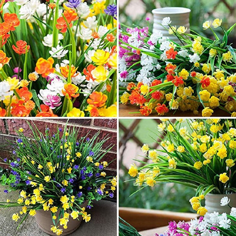 Lisslune | Artificial Flowers Outdoors, 2 Bouquets