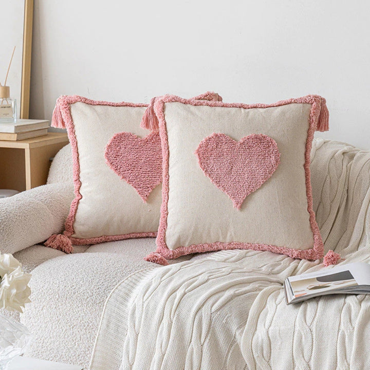 Lisslune | Tassel-Trimmed Boho Floral Cushions