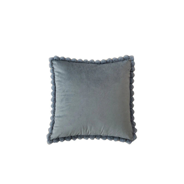 Lisslune | Velvet Pom-Pom Trim Cushion Cover
