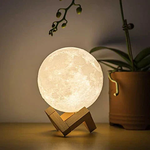 Lisslune | Moon lamp - Lunar - Rechargeable - Touch control