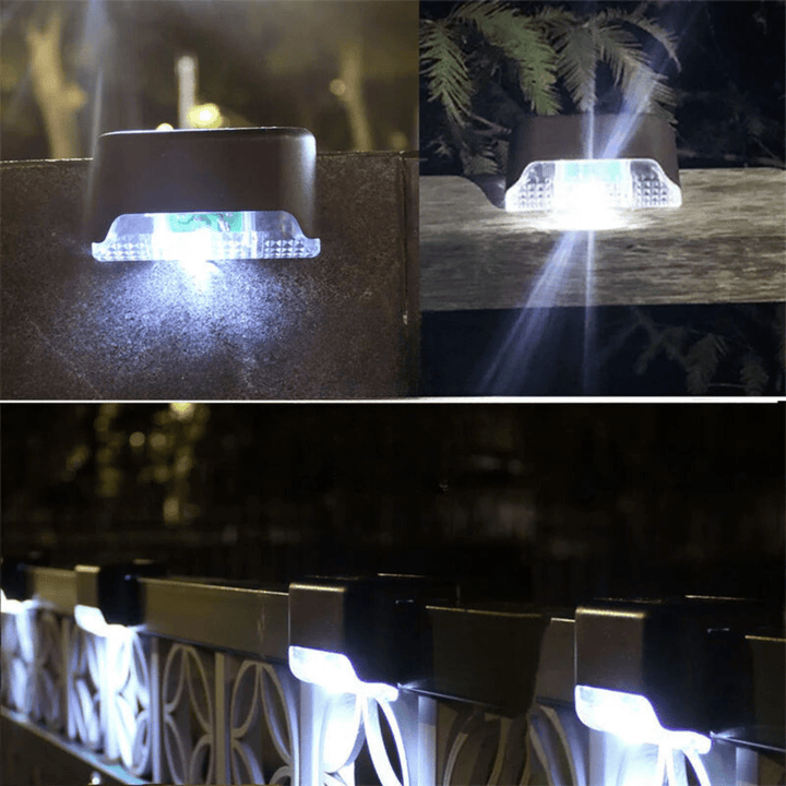 Lisslune | Self-Adhesive Solar Outdoor Lights – Waterproof Wall-Mounted LED Step Lamps for Gardens, Patios & Pathways