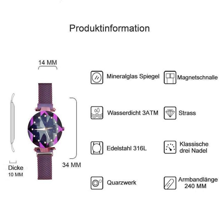 Lisslune | Waterproof Starry Sky Girls Wristwatch