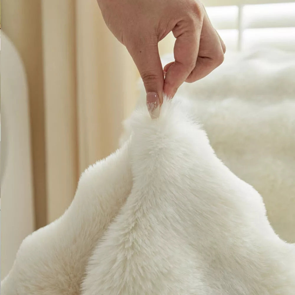 Lisslune | Synthetic Fur Recliner Sofa Cover