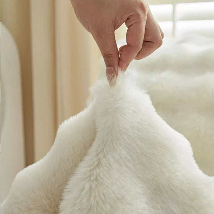 Lisslune | Synthetic Fur Recliner Sofa Cover