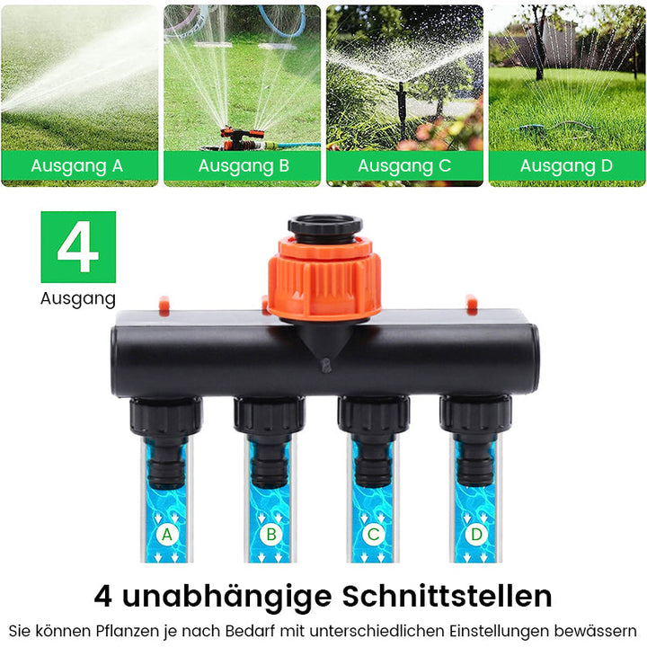 Lisslune | Four-way valve actuator for outdoor use with switch
