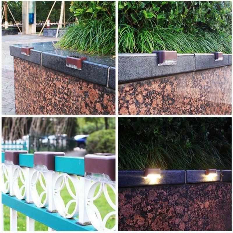 Lisslune | Waterproof Stair Solar Lights for Outdoors (4 pieces)