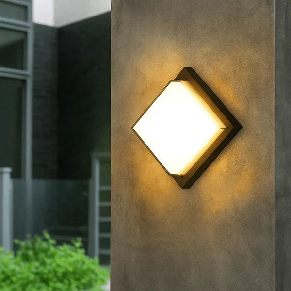 Lisslune | Outdoor Wall Light | Waterproof LED Lantern with PIR Motion Sensor | Ideal for Patios, Porches & Walkways