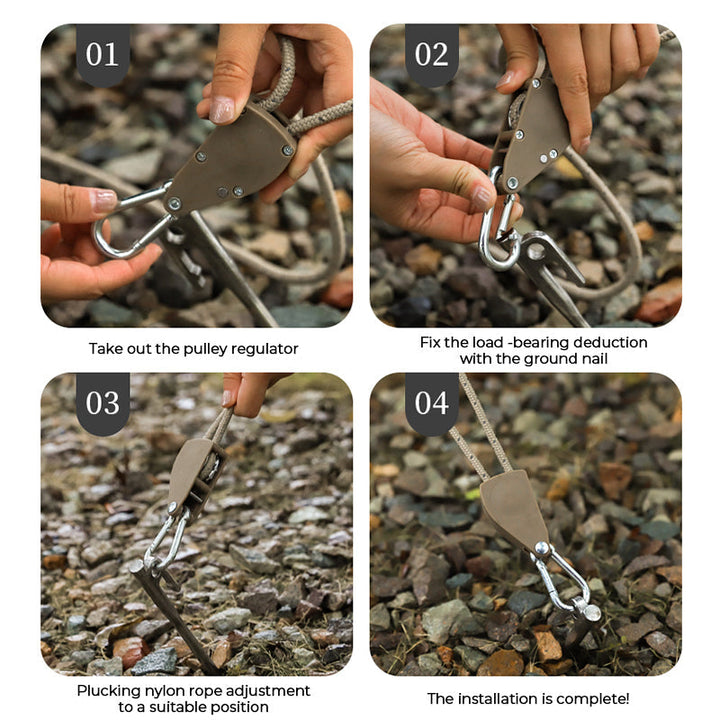 Lisslune | Portable Adjustable Fix Camping Rope