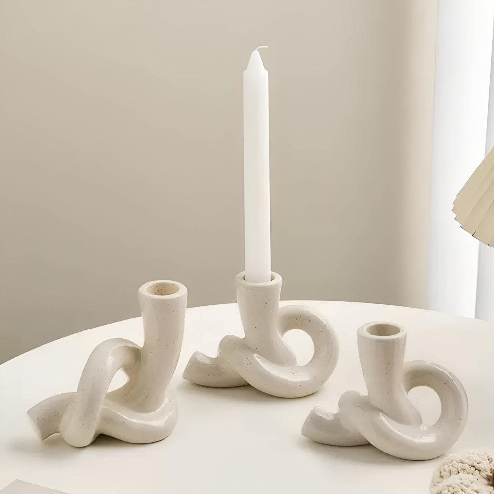Lisslune | Knot Ceramic Candle Holder