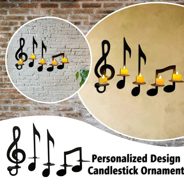 Lisslune | 🎼Black Musical Note Wall Light