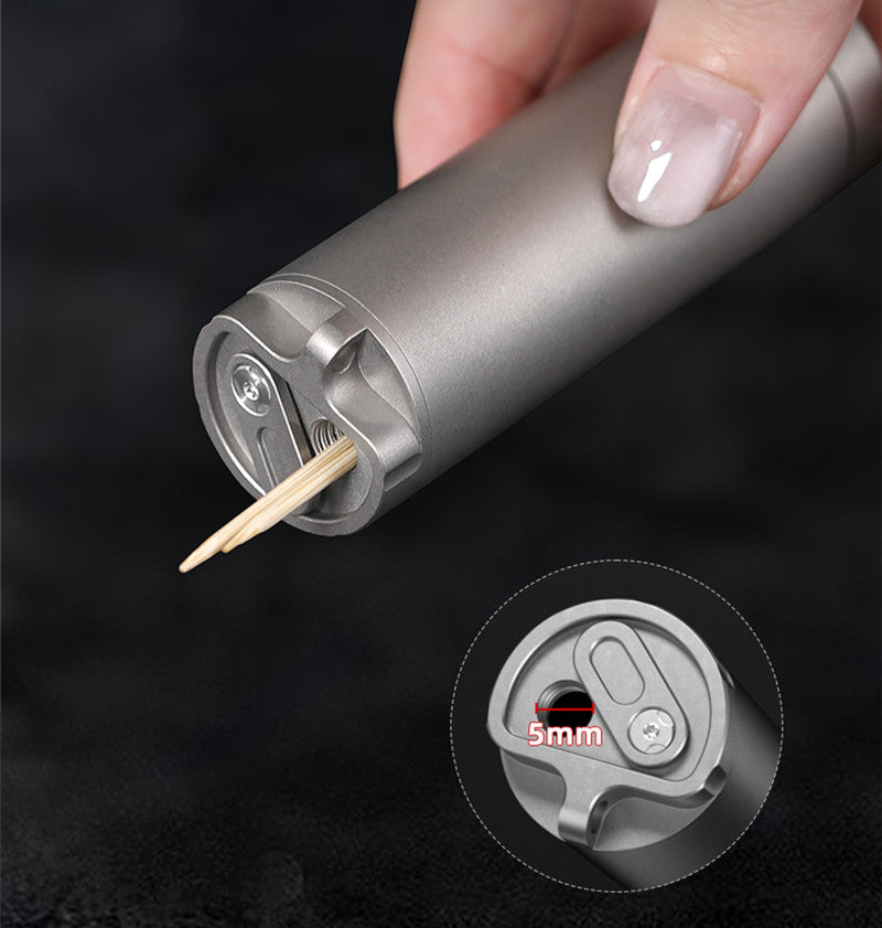 Lisslune | Titanium Alloy Outdoor Portable Toothpick Holder and Mini Pill Case