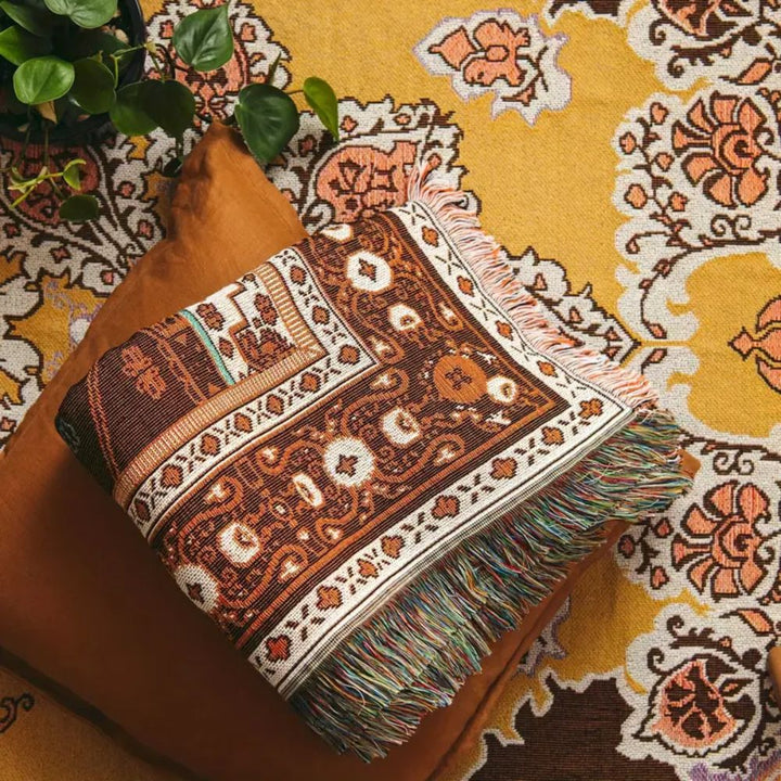 Lisslune | Boho Chic Patterned Throw Blanket