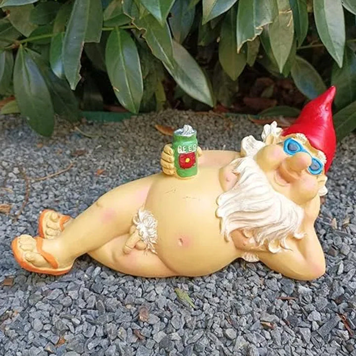 Lisslune | Cheeky Garden Gnome Funny Statue