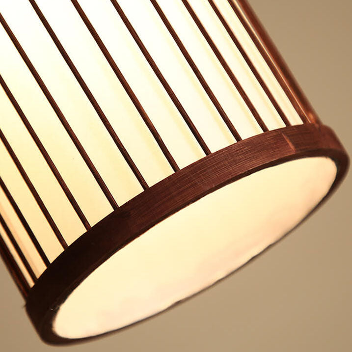 Lisslune | Bambora Zen Pendant Light | Handwoven Bamboo Lantern | Japanese Design | Natural Elegance