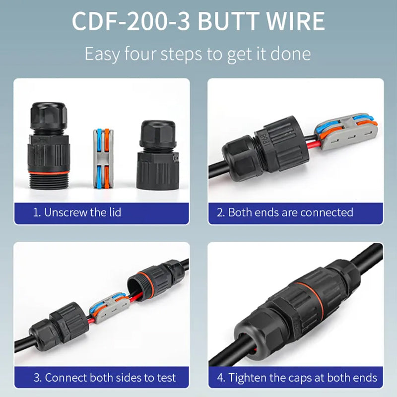 Lisslune | Outdoor waterproof electric cable connector
