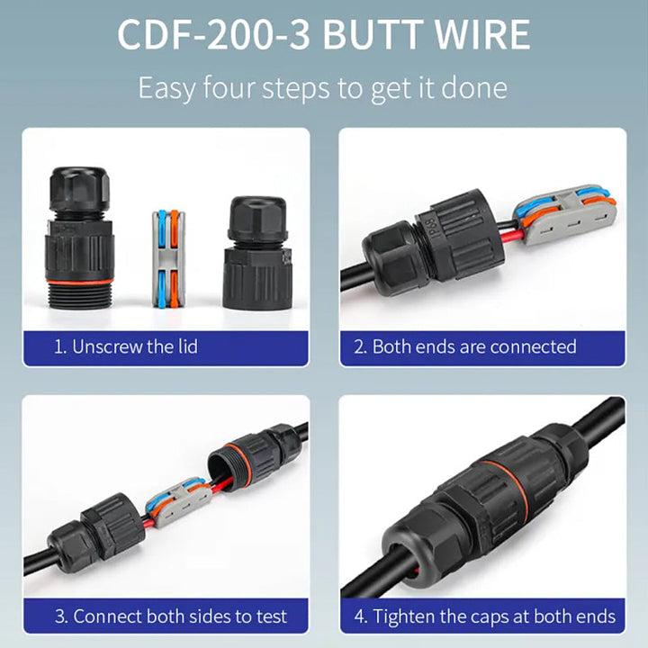 Lisslune | Outdoor waterproof electric cable connector