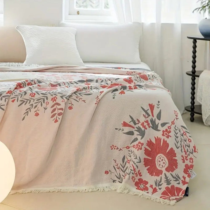 Lisslune | Versailles-Inspired Reversible Floral Blanket