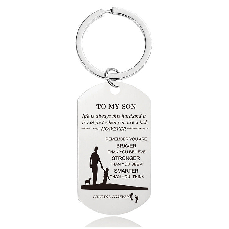 Lisslune | Mother's Day Engraving Metal Keychain with Box