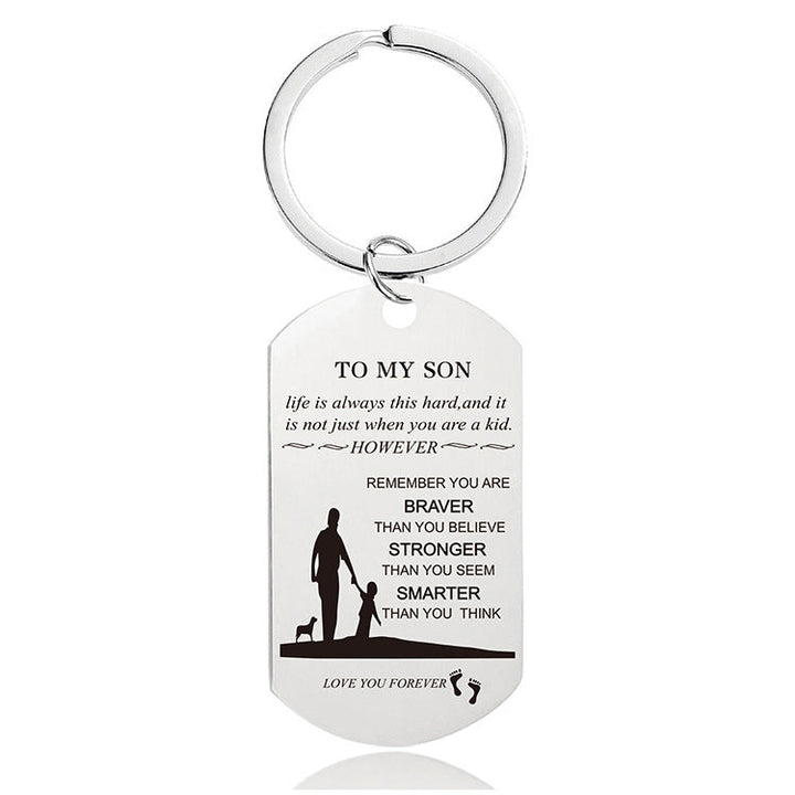 Lisslune | Mother's Day Engraving Metal Keychain with Box