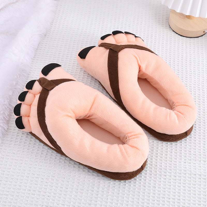 Lisslune | Funny Foot Plush Novelty Slippers
