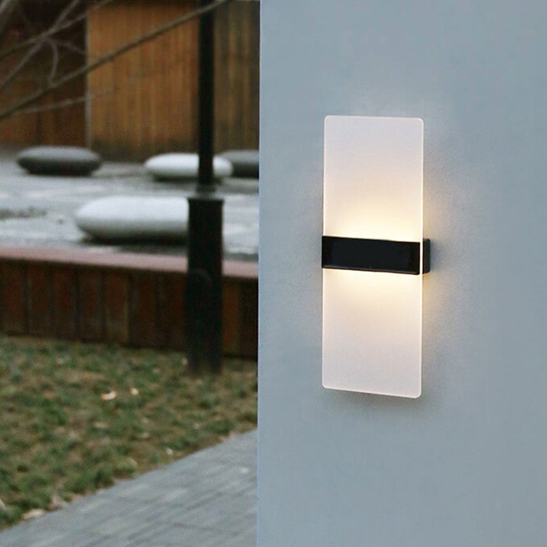 Lisslune | LumaZen Solar LED Wall Lamp | Weatherproof | Solar Powered Outdoor Lighting | Garden & Patio Decor