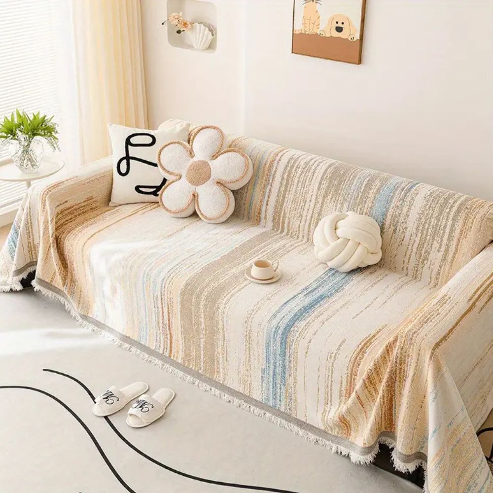 Lisslune | Serene Stripes Sofa Cover